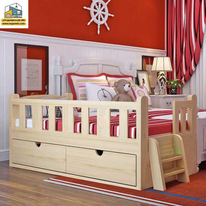 تخت کودک مناسب اتاق خواب کودک کد BCP03